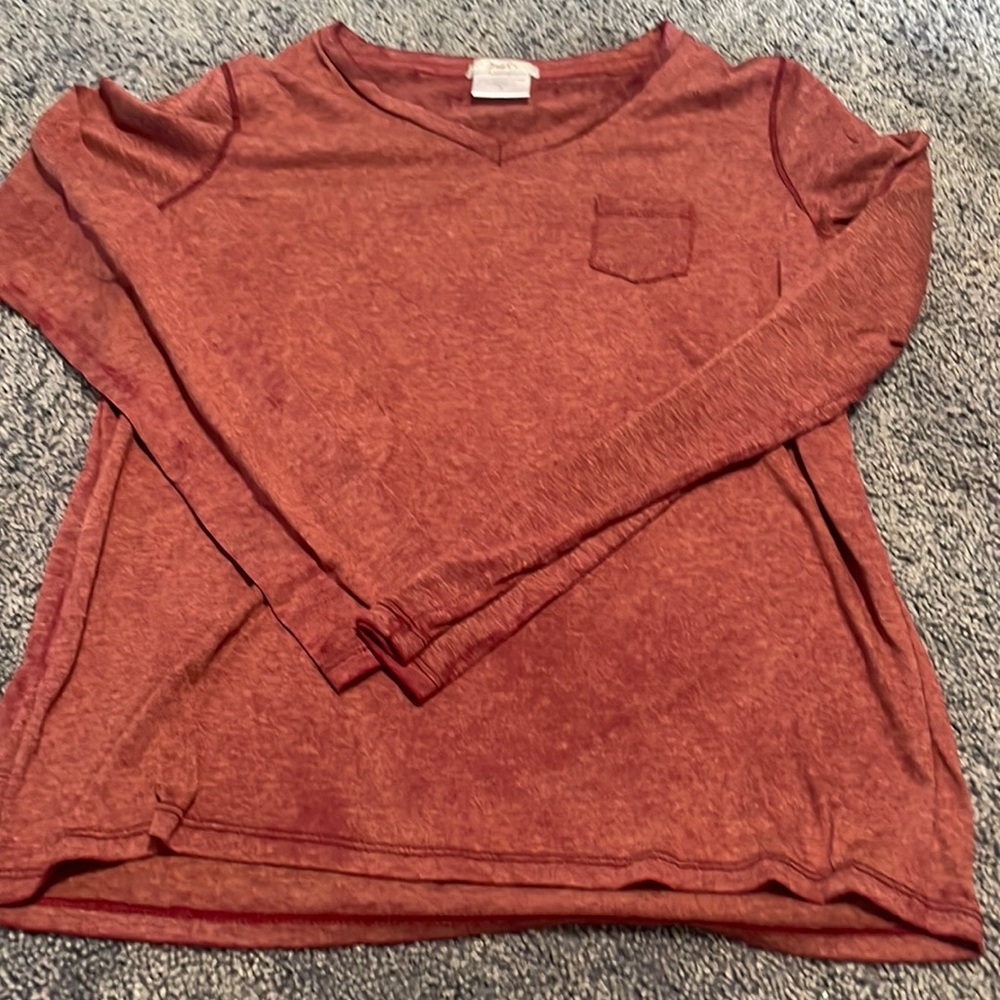Long sleeve t-shirt- rust colored